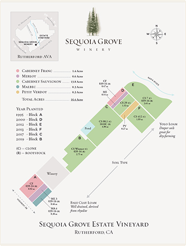 Sequoia Grove Vineyard Map