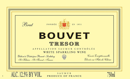 Trésor Blanc Front Label