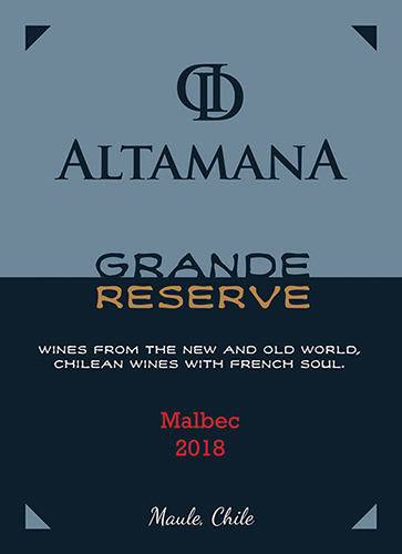 Grande Reserve Malbec 2018 Front Label