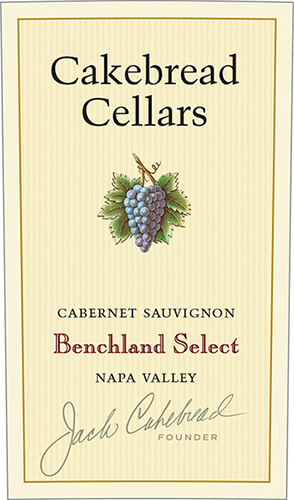 Benchland Select Cabernet Sauvignon Front Label