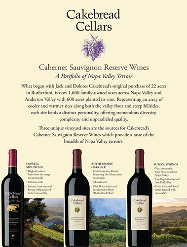 Cabernet Sauvignon Reserve Wines Sell Sheet