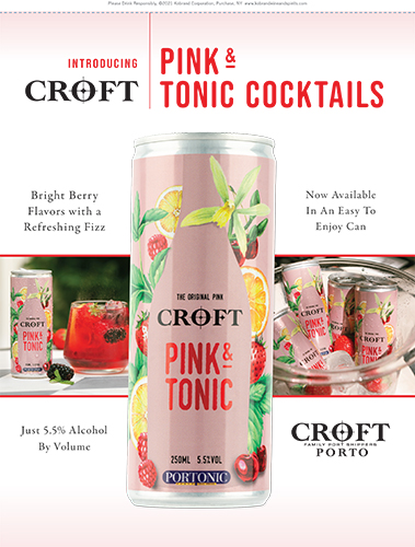 RTD Can – Croft Pink & Tonic Cocktails Case Tucker