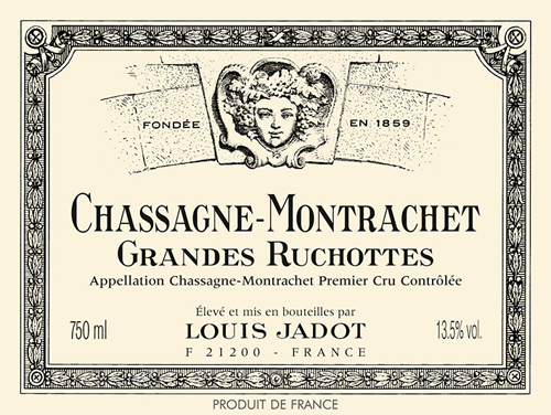 Chassagne-Montrachet Grandes Ruchottes Premier Cru Front Label