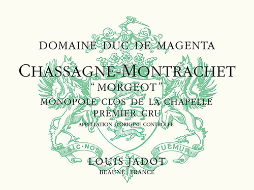 Chassagne-Montrachet Morgeot Clos de la Chapelle Premier Cru Blanc Front Label