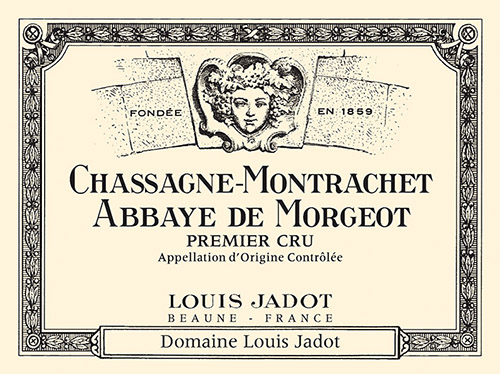 Chassagne-Montrachet Abbaye de Morgeot Premier Cru Front Label