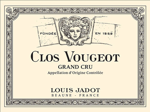 Clos Vougeot Grand Cru Front Label