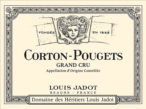 Corton-Pougets Grand Cru Front Label