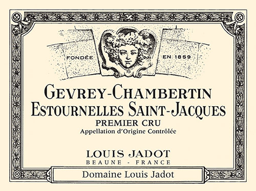 Gevrey-Chambertin Estournelles Saint Jacques Premier Cru Front Label