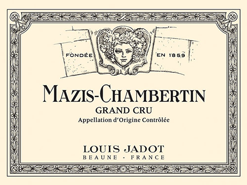 Mazis-Chambertin Grand Cru Front Label