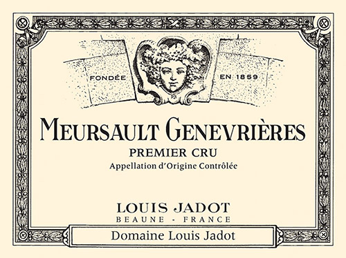 Meursault Genevrières Premier Cru Front Label