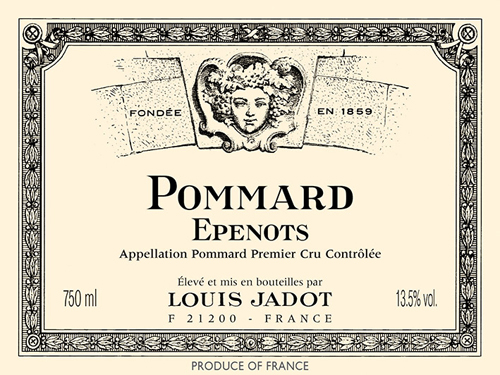 Pommard Epenots Premier Cru Front Label