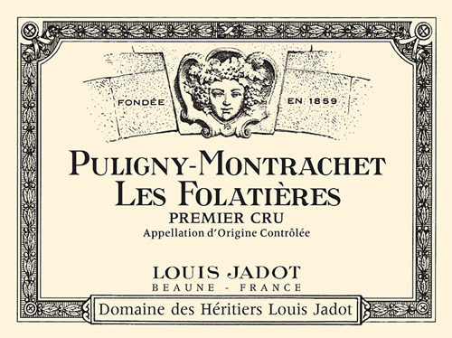 Puligny-Montrachet Les Folatières Premier Cru Front Label