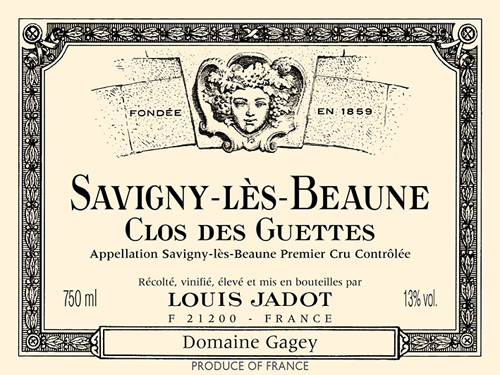 Savigny-lès-Beaune Clos des Guettes Premier Cru Blanc Front Label