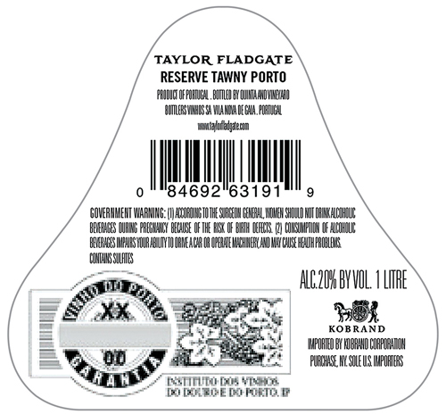 Historical Collection Reserve Tawny Back Label