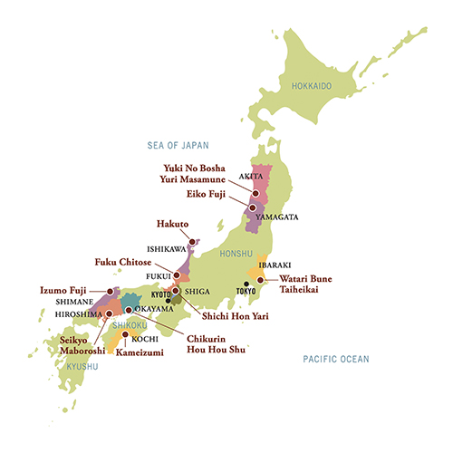 Joto Sake Map