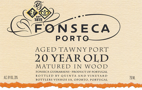 20 Year Old Tawny Porto Front Label