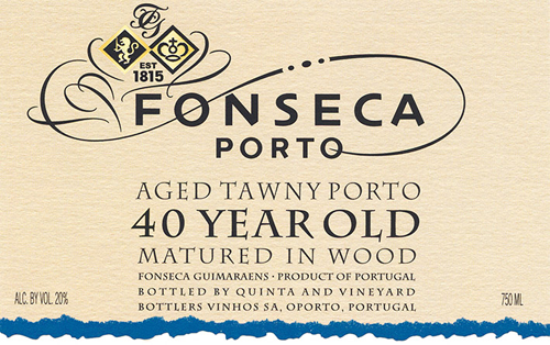 40 Year Old Tawny Porto Front Label