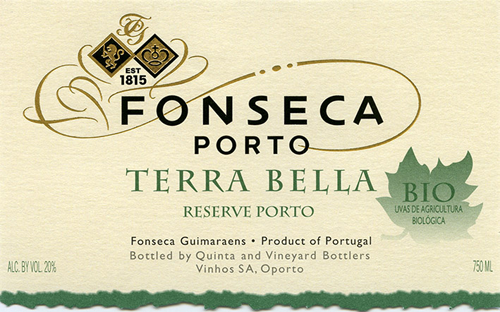 Terra Bella Organic Reserve Porto Front Label