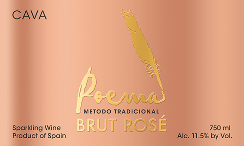 Cava Brut Rosé Front Label