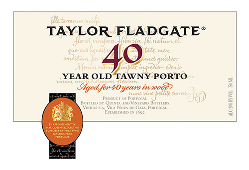 40 Year Old Tawny Porto Front Label