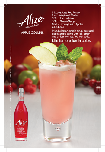 Alizé Red Passion Apple Collins Cocktail Recipe