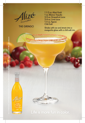 Alizé Gold Passion The Gringo Cocktail Recipe