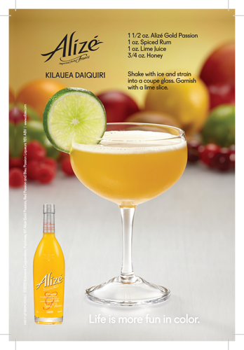 Alizé Gold Passion Kilauea Daiquiri Cocktail Recipe