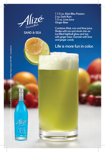 Alizé Bleu Passion Sand & Sea Cocktail Recipe