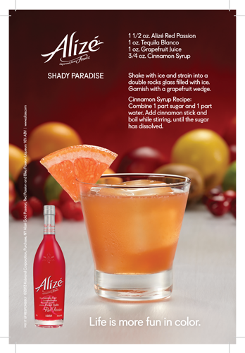 Alizé Red Passion Shady Paradise Cocktail Recipe