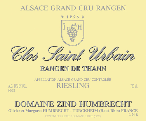 Riesling Rangen de Thann Grand Cru – (Non-Vintage Specific Label)