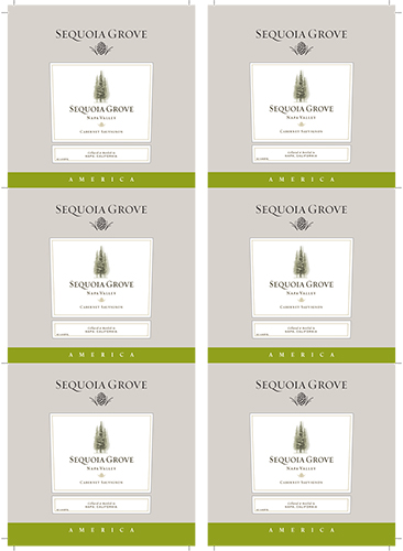 Napa Valley Cabernet Sauvignon Wine Card