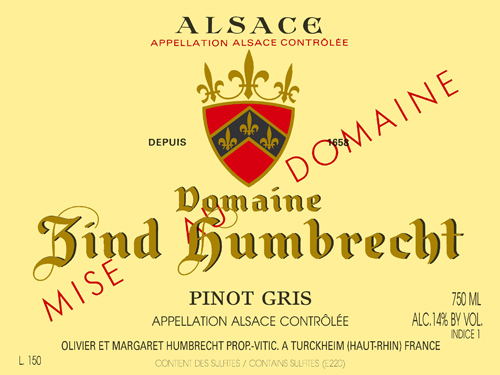 Pinot Gris 2012 Front Label