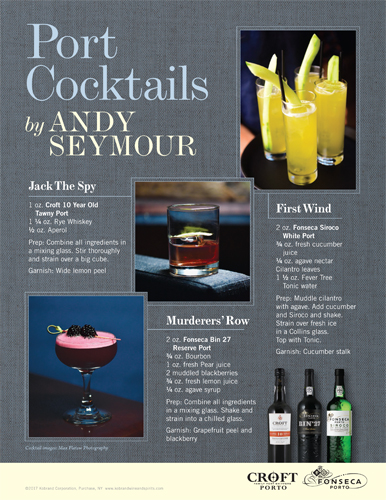 Andy Seymour Cocktails Sell Sheet