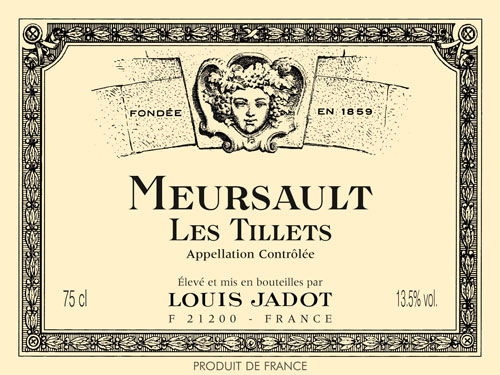 Meursault Les Tillets Front Label