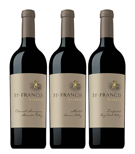 St. Francis Reserve Bottle Lineup