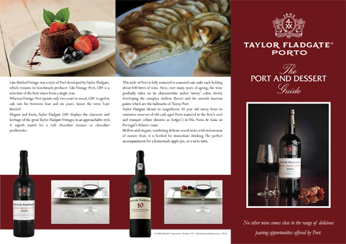 Taylor Fladgate Port & Dessert Guide