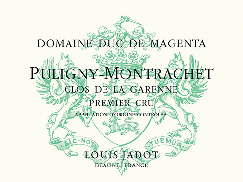 Puligny-Montrachet Clos de la Garenne Domaine Duc de Magenta Front Label