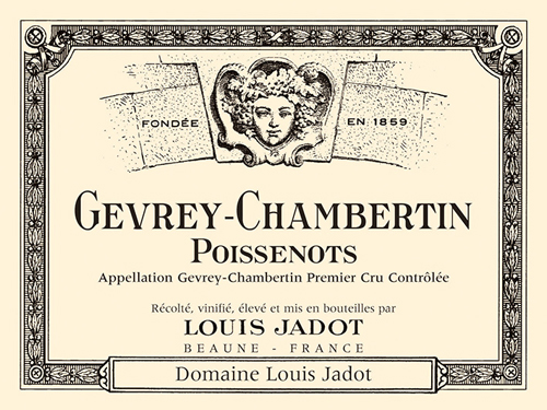 Gevrey-Chambertin Poissenot Premier Cru Front Label