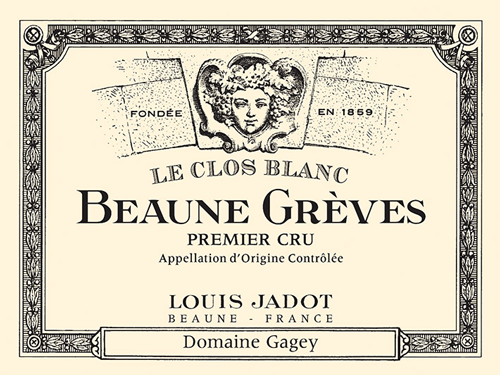 Beaune Grèves le Clos Premier Cru Blanc Front Label