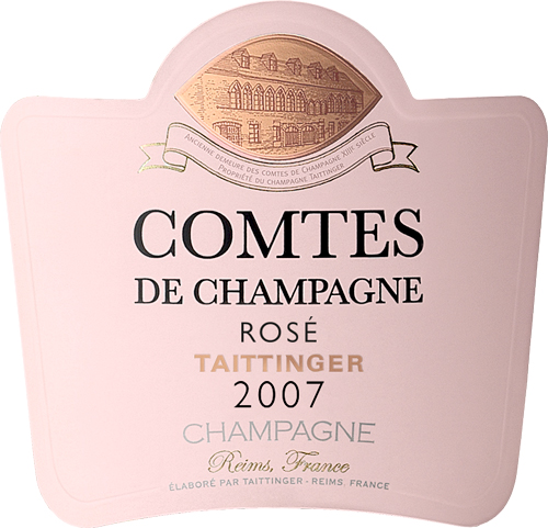 Comtes de Champagne Rosé 2007 Front Label