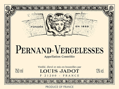 Pernand Vergelesses Blanc Front Label