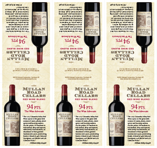 Columbia Valley Red Wine 2015 Wine Advocate Shelf Talker