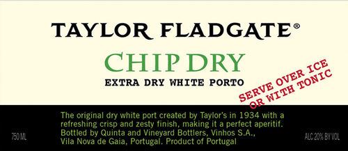 Chip Dry White Porto Front Label