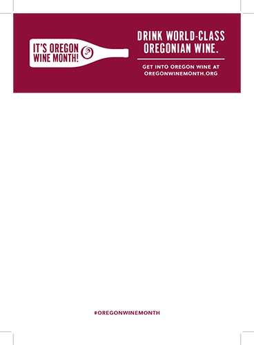 Oregon Wine Month – Feature Card (5 X 7)