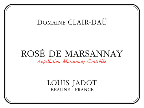 Domaine Clair-Daü Marsannay Rosé Front Label