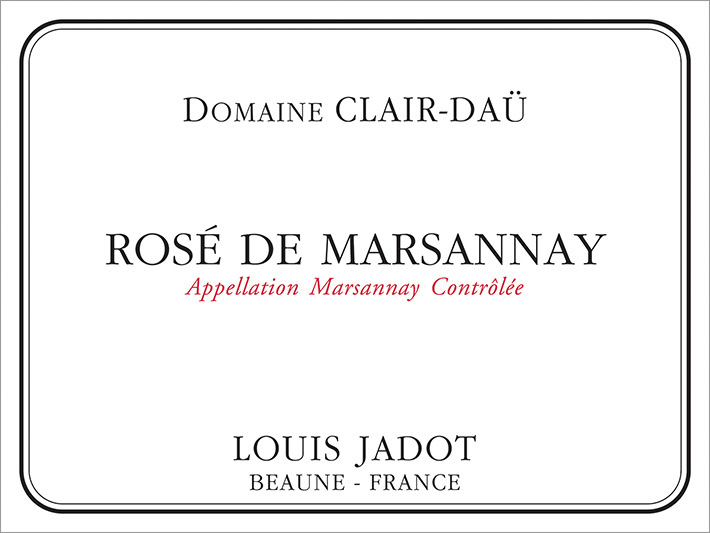 Domaine Clair-Daü Marsannay Rosé 2023 Front Label