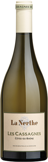 Les Cassagnes de La Nerthe Côtes du Rhône Blanc Bottle Image