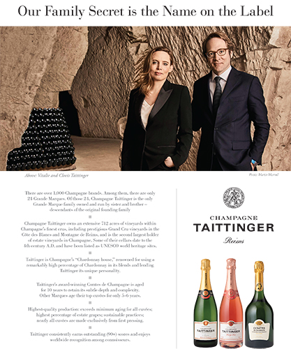 Champagne Taittinger Family Sell Sheet