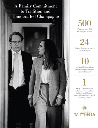 Champagne Taittinger Selling Points Sell Sheet