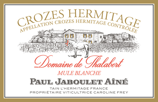 Thalabert Crozes-Hermitage Blanc Front Label